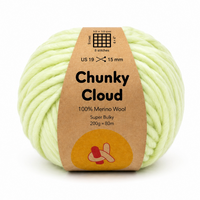 Chunky Cloud - Pistachio Green | Chunky Yarn | Super Bulky Merino Wool