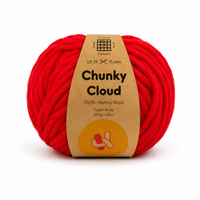Chunky Cloud - True Red | Chunky Yarn | Super Bulky Merino Wool