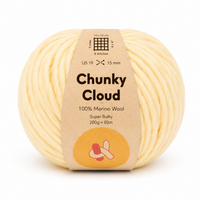 Chunky Cloud - Light Butter Yellow | Chunky Yarn | Super Bulky Merino Wool