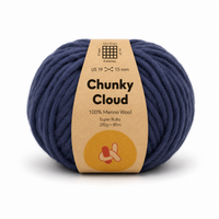 Chunky Cloud - Navy | Chunky Yarn | Super Bulky Merino Wool