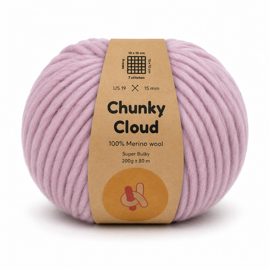 Chunky Cloud - Nude Pink | Chunky Yarn | Super Bulky Merino Wool
