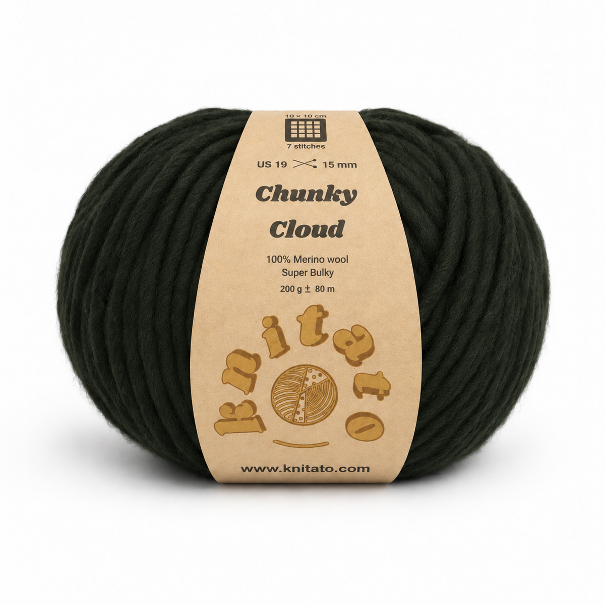 Chunky Cloud - Seaweed | Chunky Merino Wool