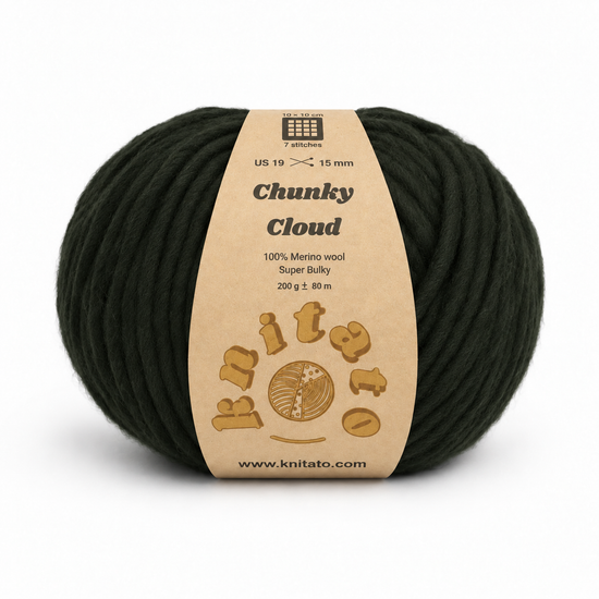 Chunky Cloud - Seaweed | Chunky Merino Wool