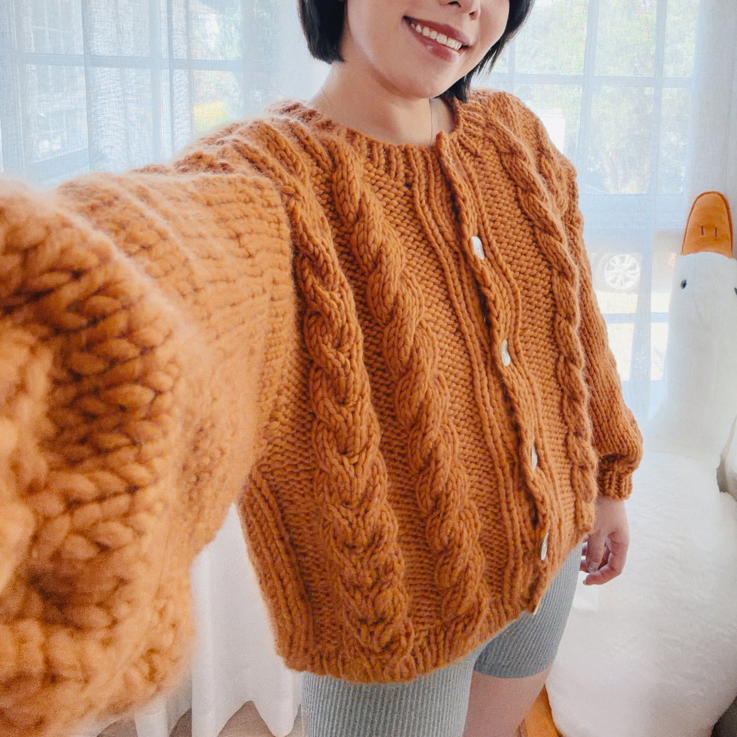 My First Cable Cardigan Knit Kit (Merino Wool Version)