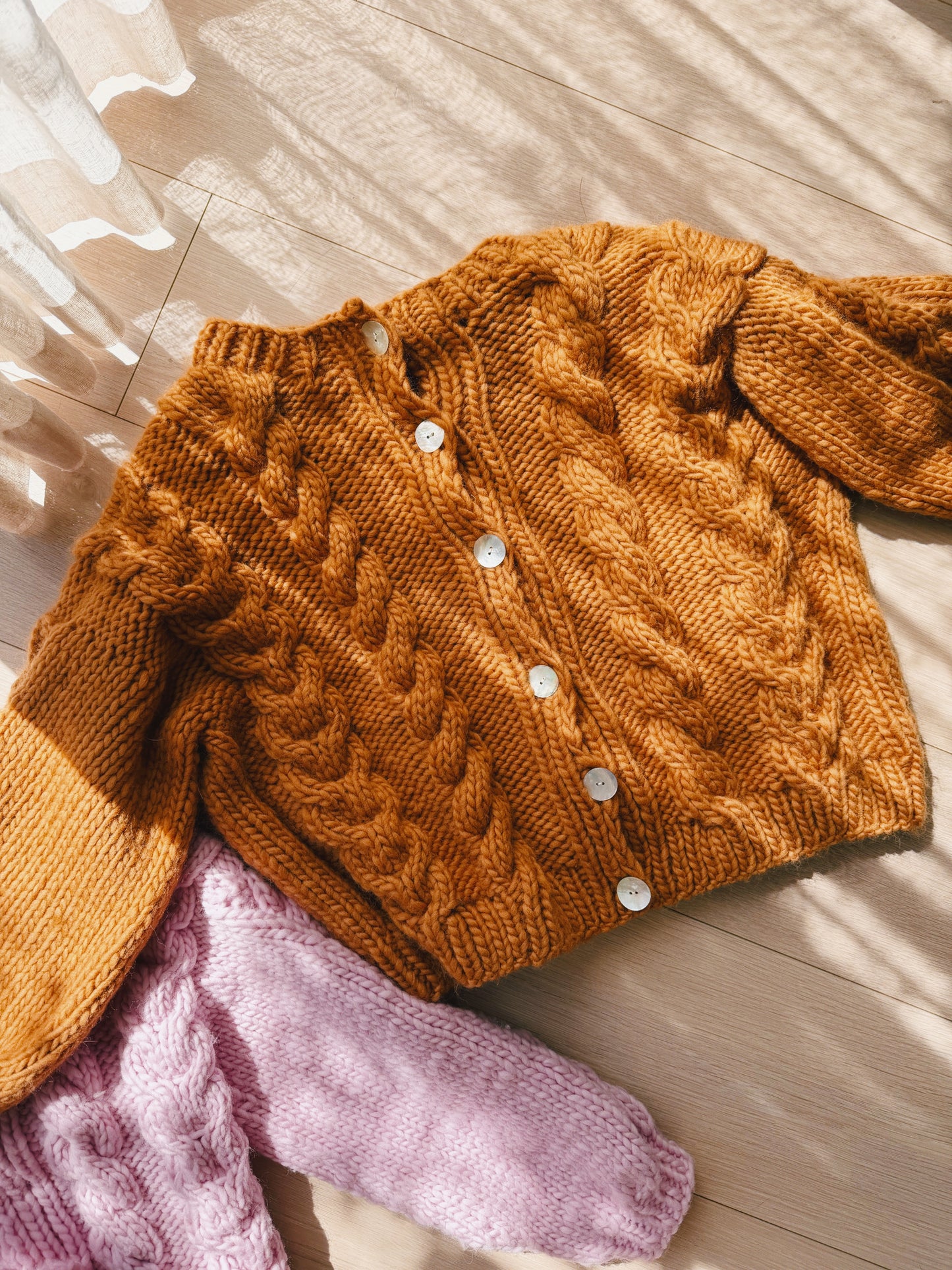My First Cable Cardigan Knit Kit (Merino Wool Version)