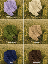 My First Cable Cardigan Knit Kit (Merino Wool Version)