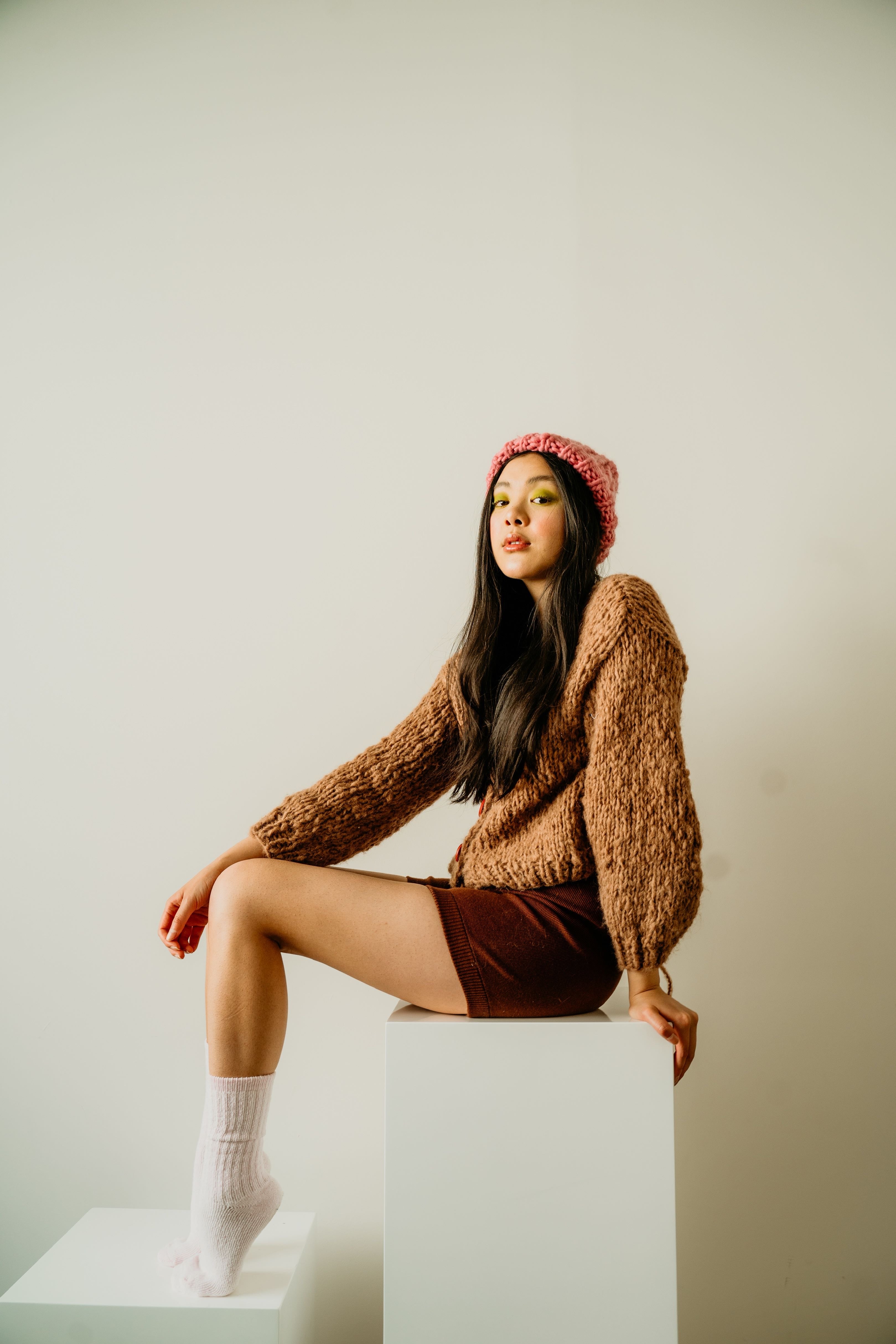 Candy Cardigan Beginner Knit Kit