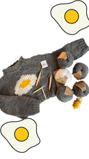 Fried Egg Sweater Beginner Knit Kit