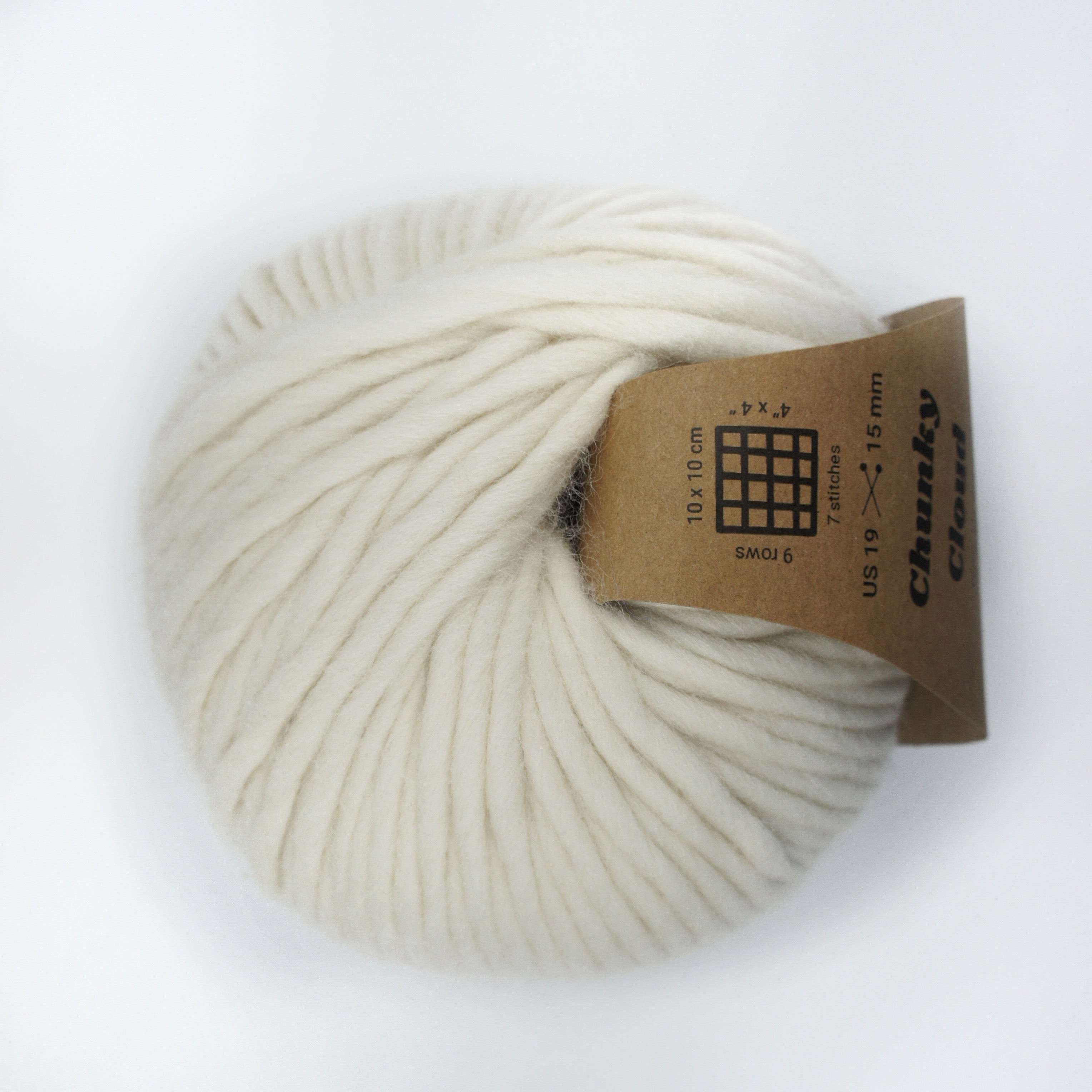 Chunky Cloud - Pearl (Off White) | Chunky Yarn | Super Bulky Merino Wool
