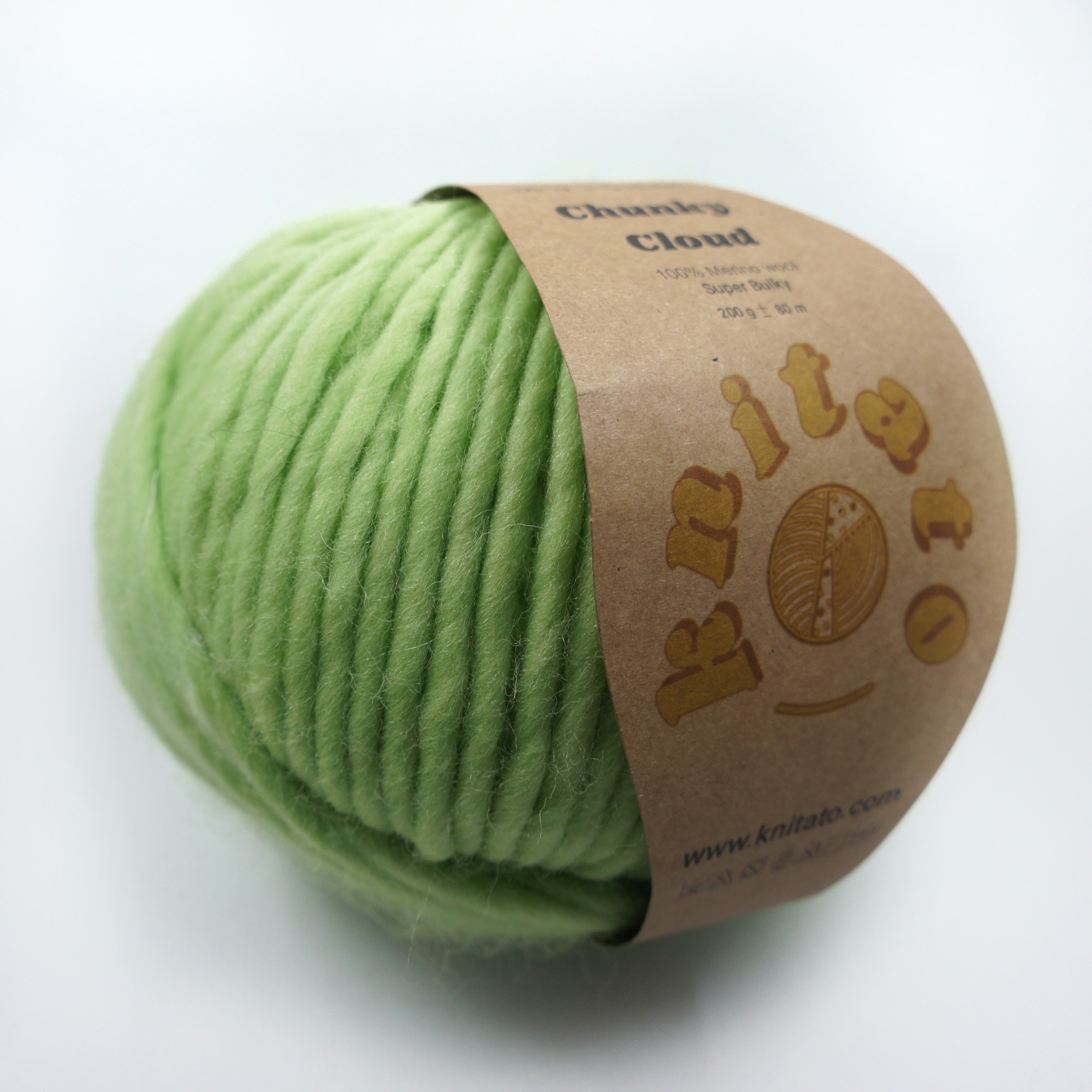Chunky Cloud - Lime | Chunky Yarn | Super Bulky Merino Wool