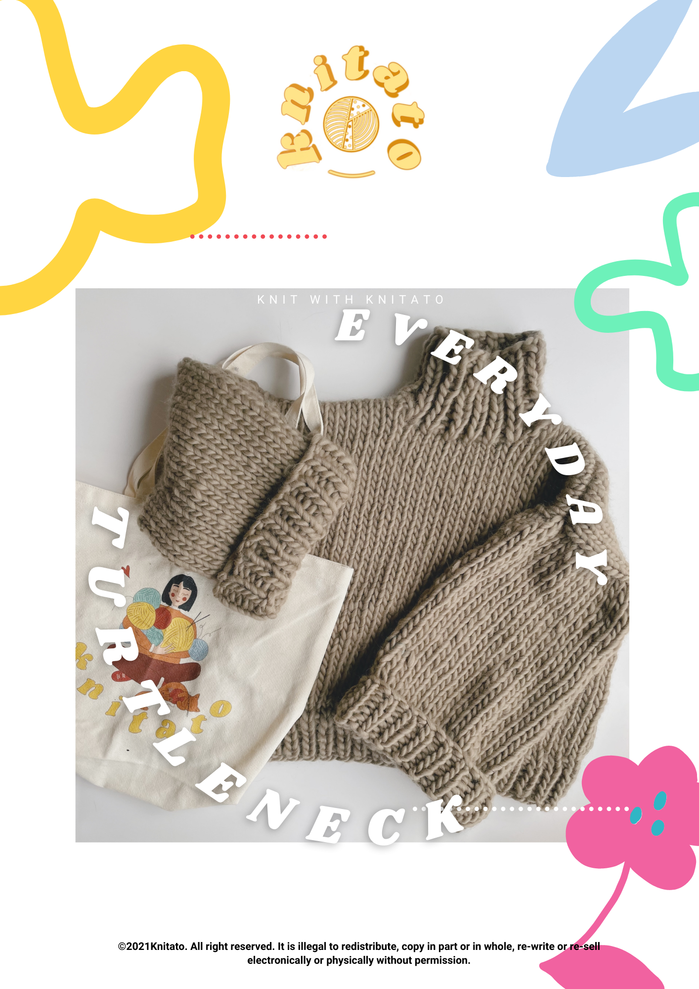 Everyday Turtleneck Beginner Knit Kit