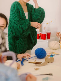Woodie Oversized Cardigan Beginner Knit Kit
