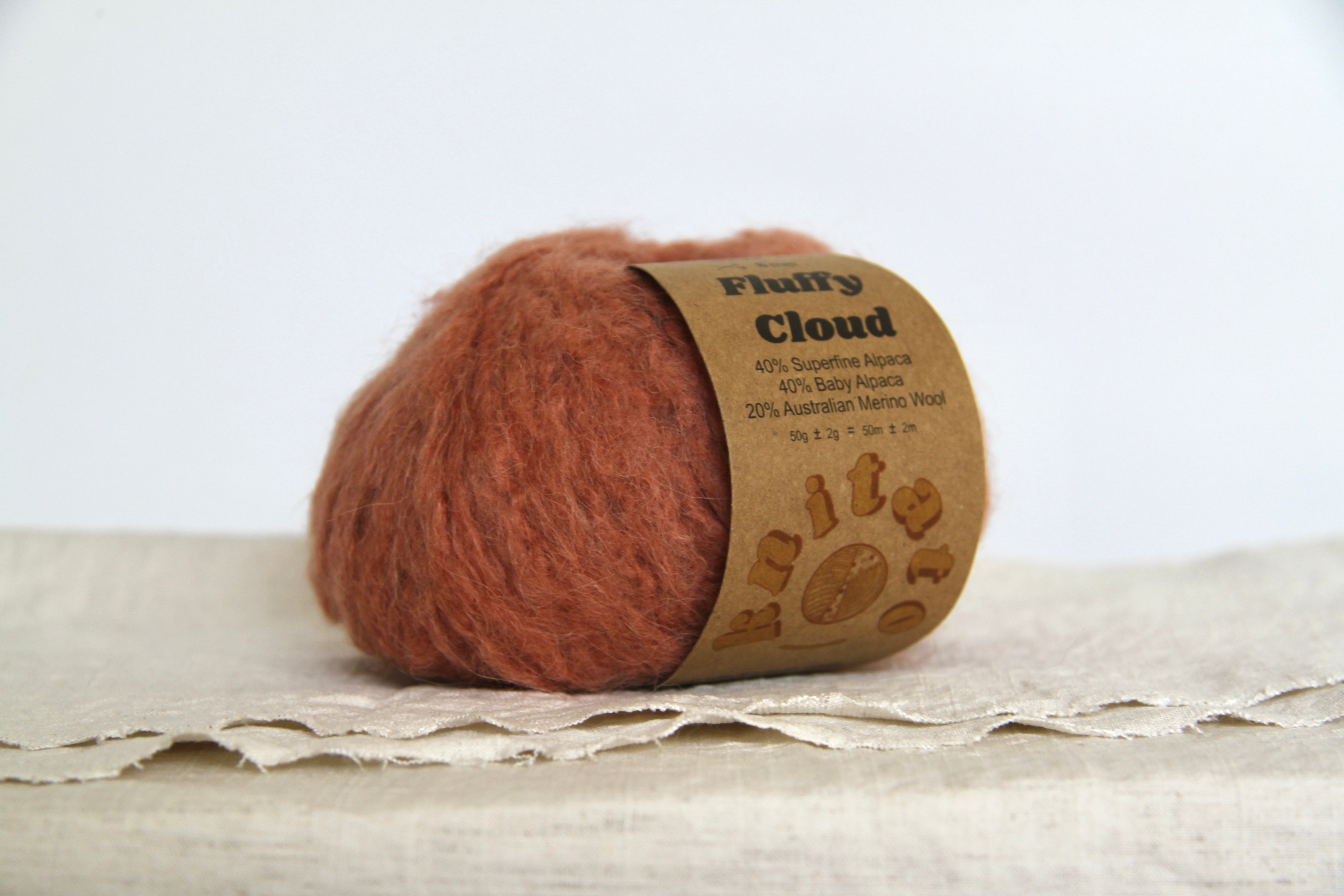 Fluffy Cloud - Brick Red