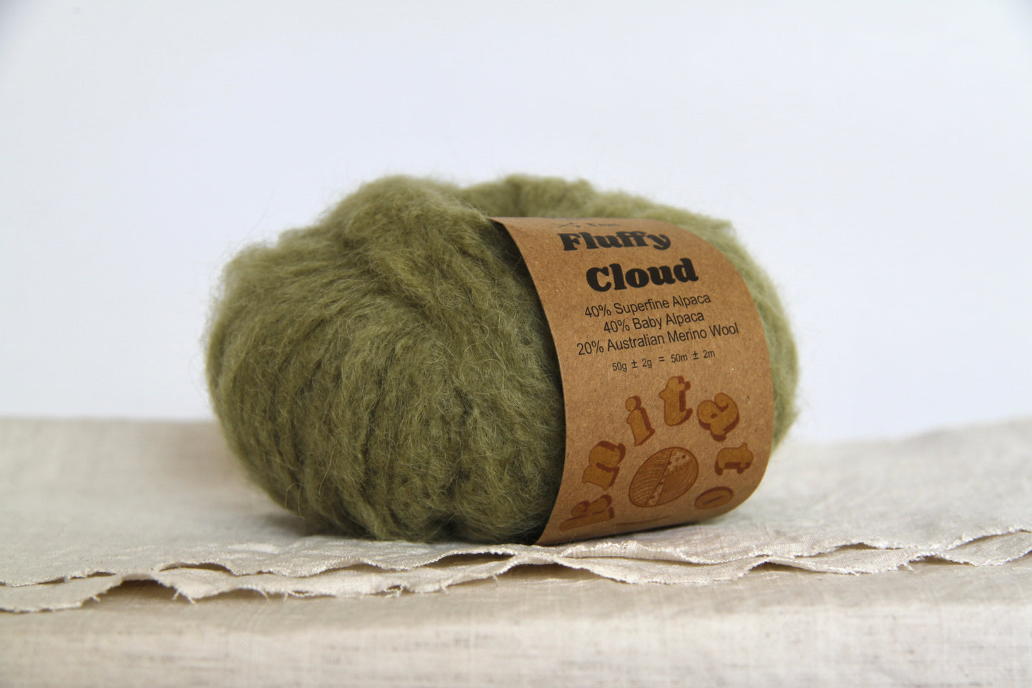 Fluffy Cloud - Moss Green