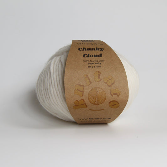 Chunky Cloud - Eggshell (All White) | Chunky Merino Wool