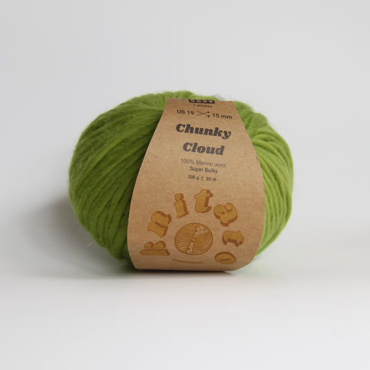 Chunky Cloud - Yellow Green | Chunky Merino Wool