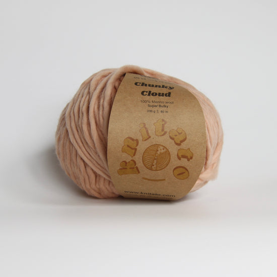 Chunky Cloud - Light beige/milk tea| Chunky Yarn | Super Bulky Merino Wool