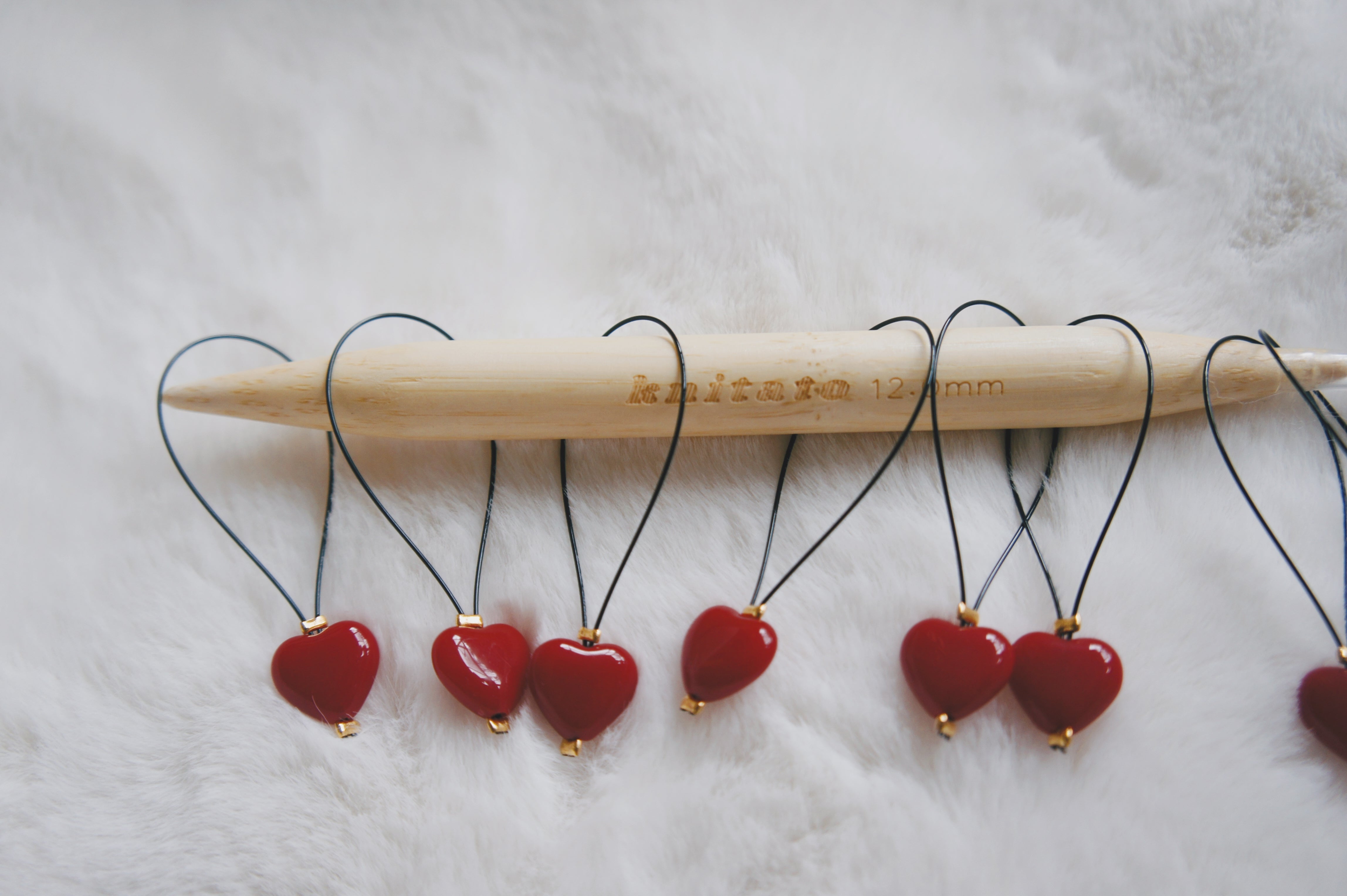 100% Handmade Stitch Markers - Heart/Smiley face/Star