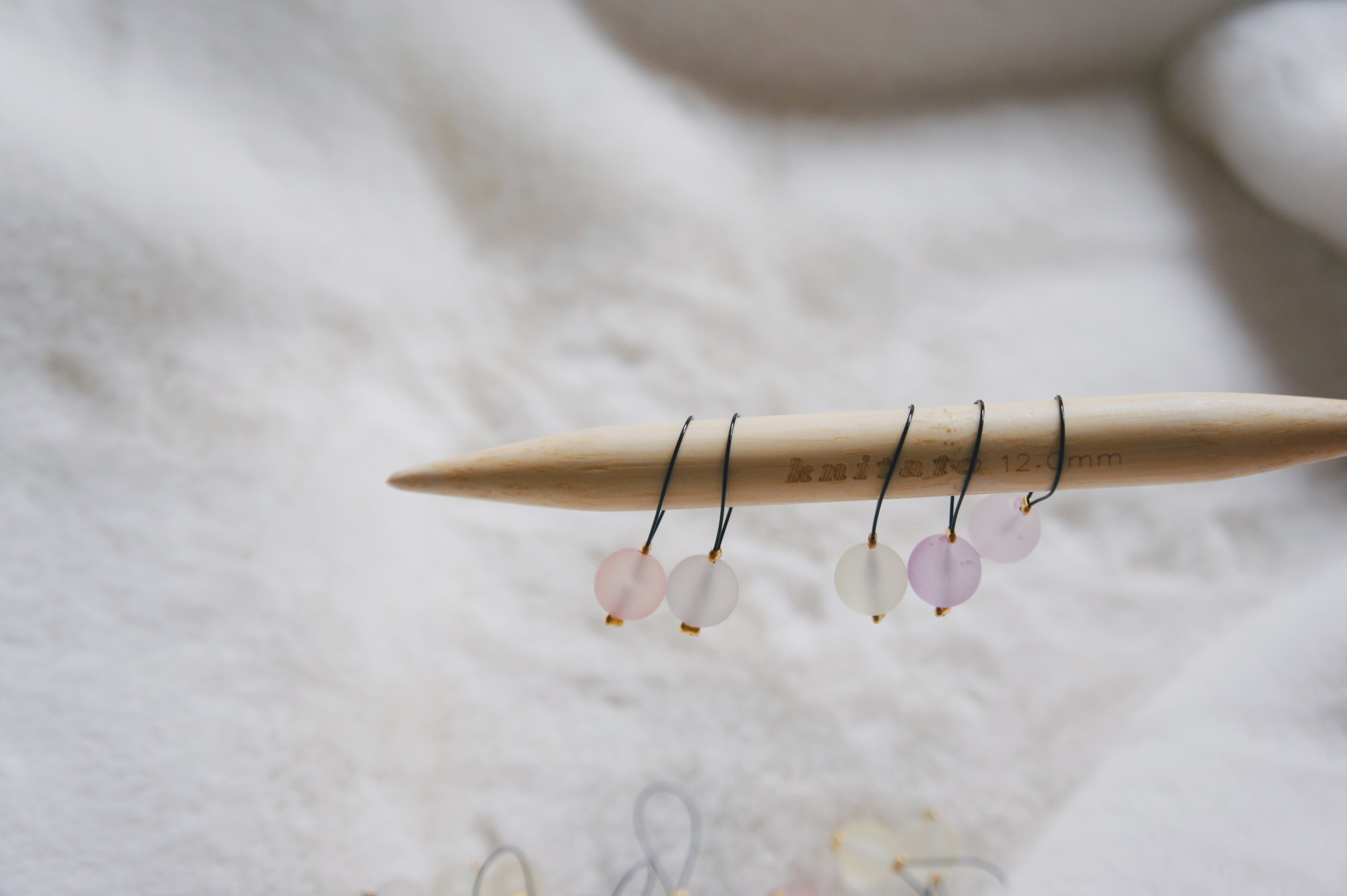 100% Handmade Stitch Markers - Pastel Bonbons (Fit needles up to size 12mm)