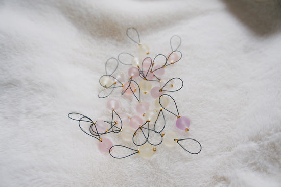 100% Handmade Stitch Markers - Pastel Bonbons (Fit needles up to size 12mm)