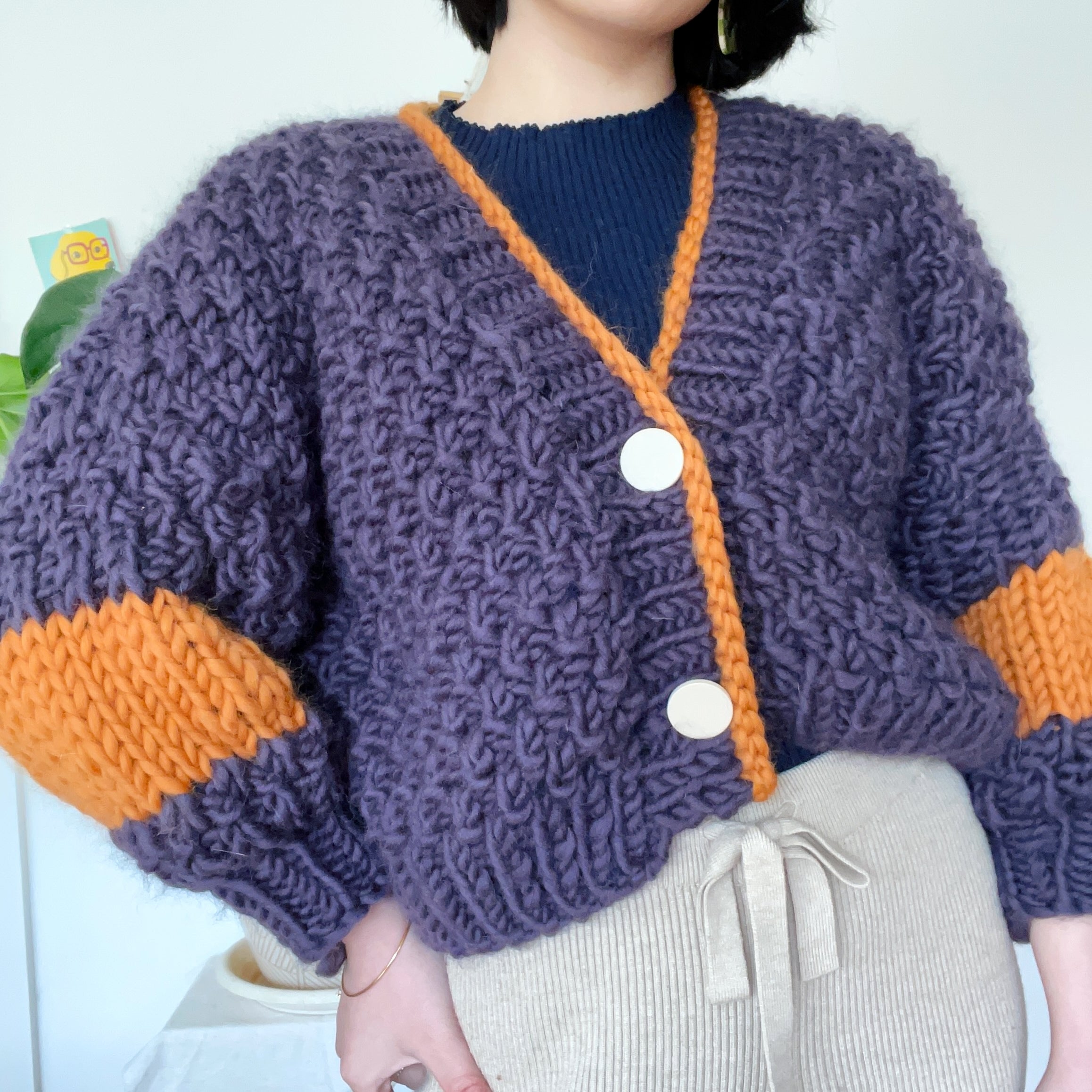 Wabi Sabi Cardigan Beginner Knit Kit