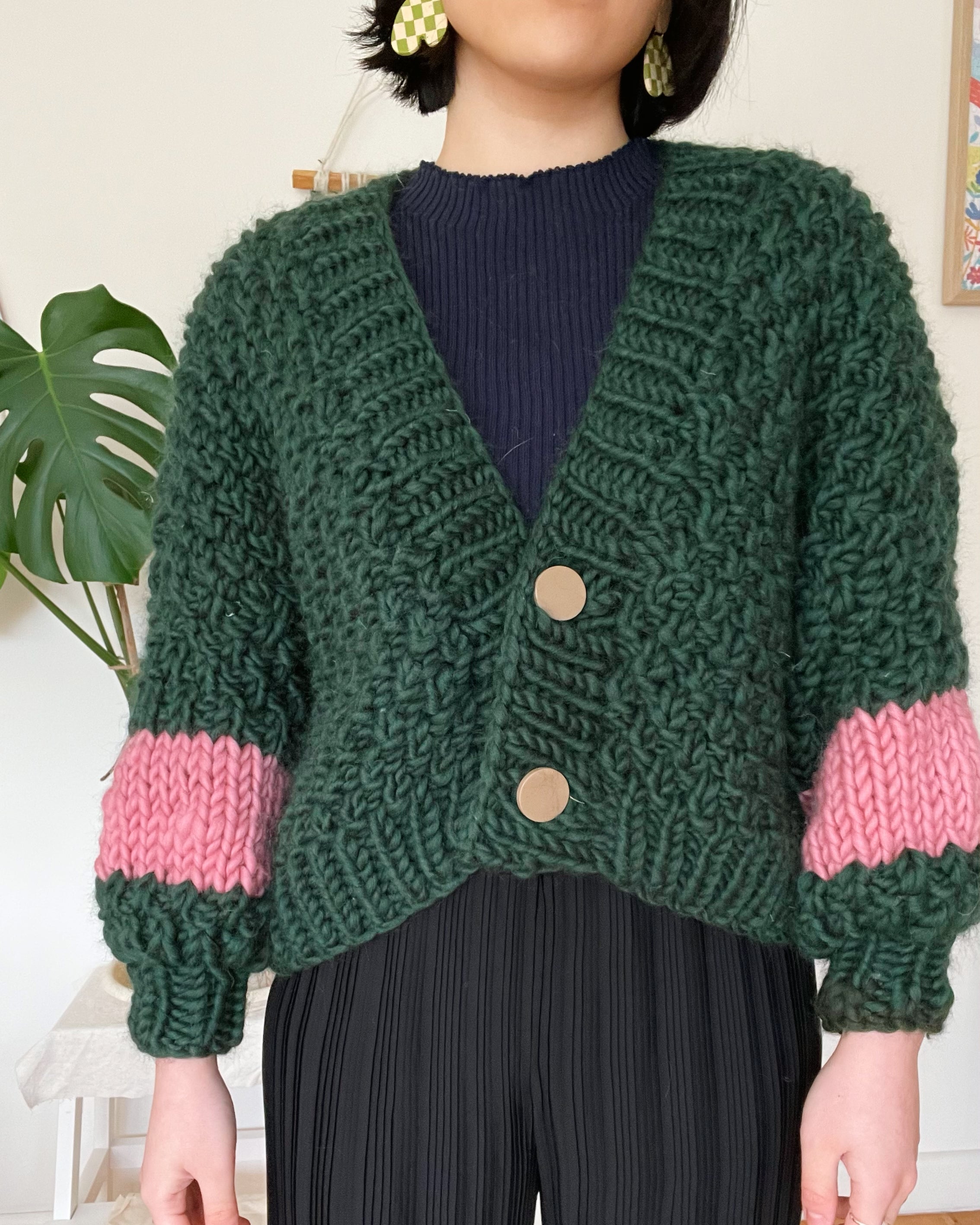 Wabi Sabi Cardigan Beginner Knit Kit