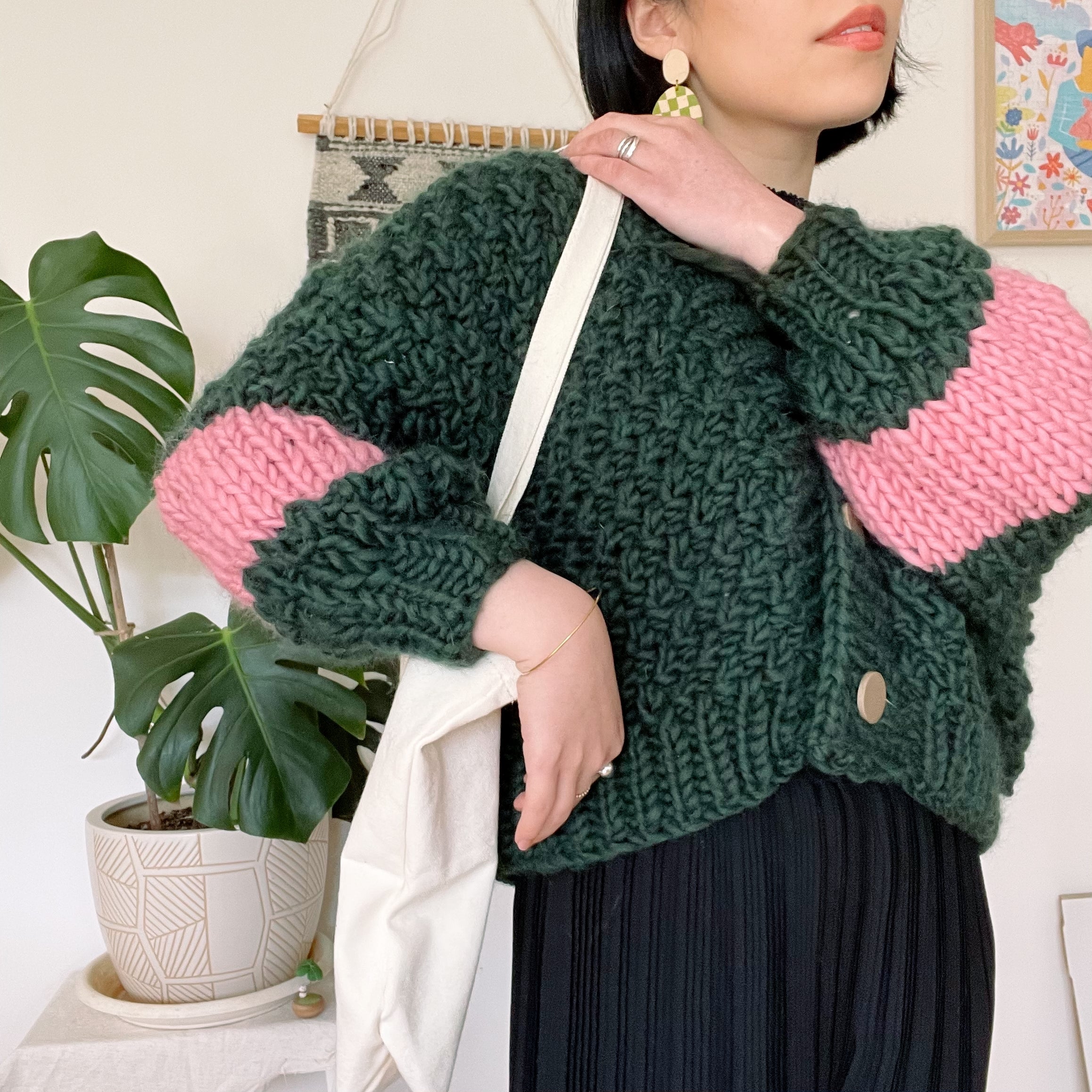 Wabi Sabi Cardigan Beginner Knit Kit
