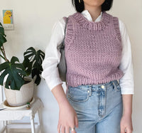 Classic Dad Vest Beginner Knit Kit