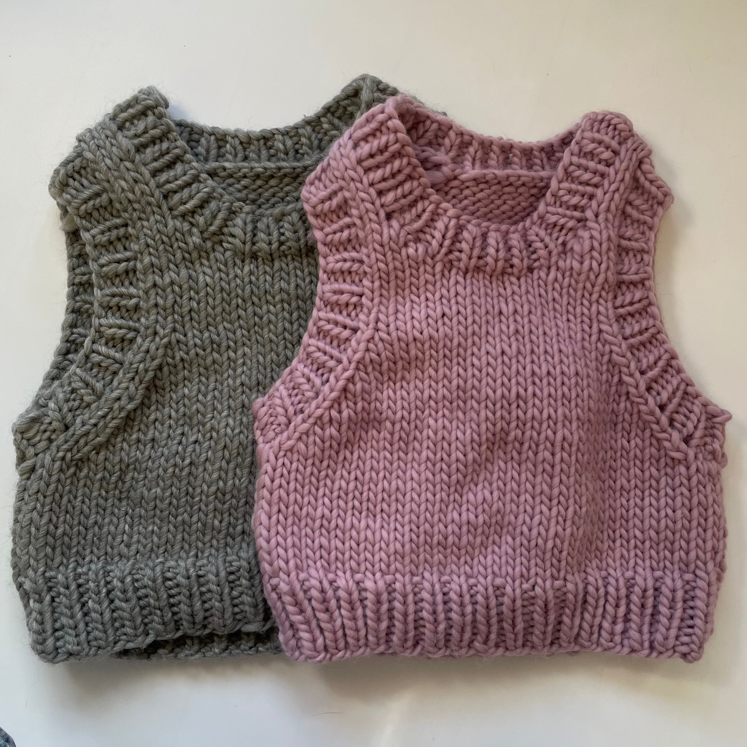 Classic Dad Vest Beginner Knit Kit