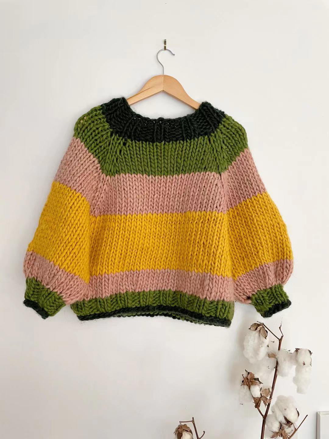 Lollipop Sweater Beginner Knit Kit – Knitato - Main Image