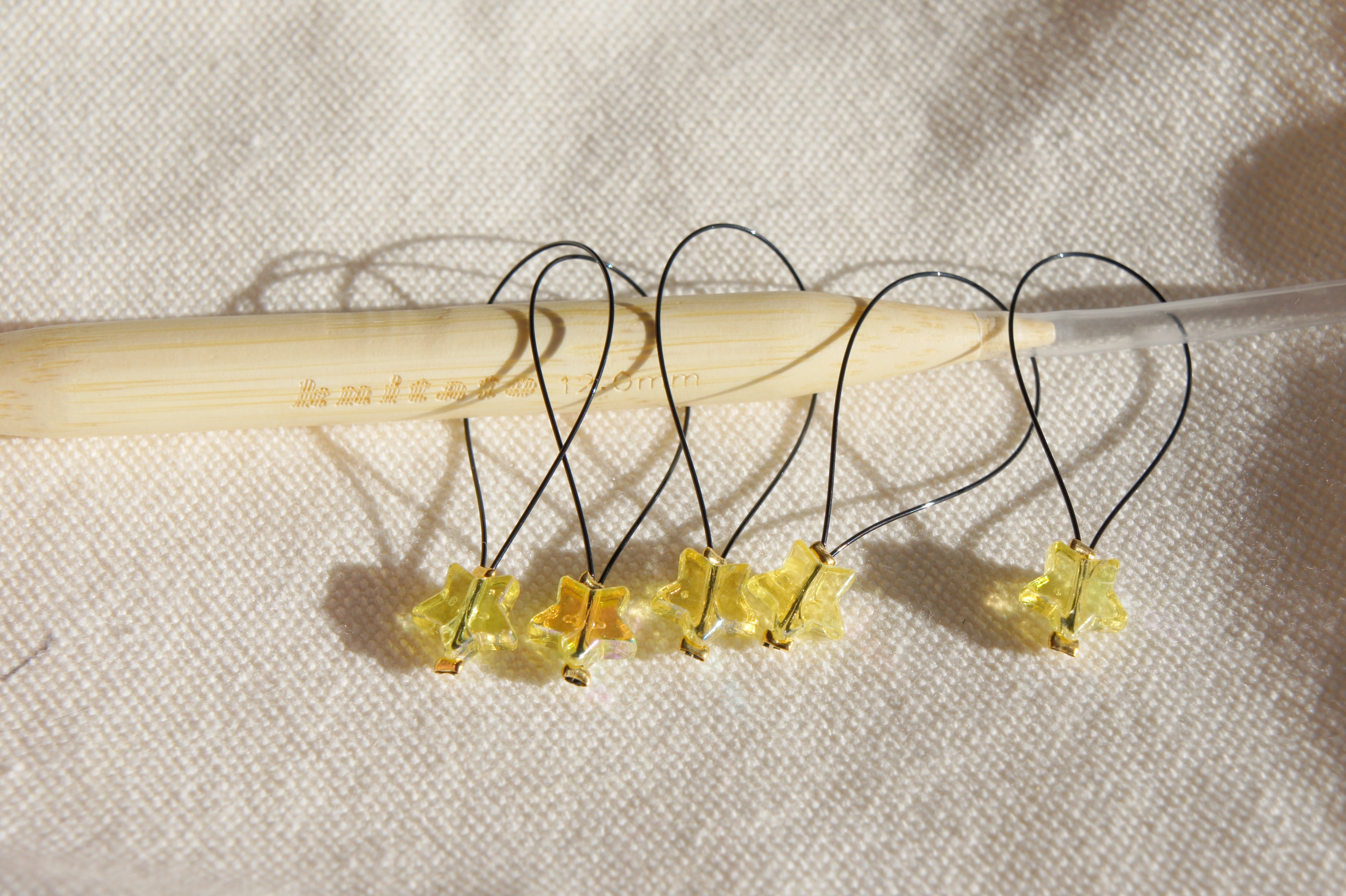 100% Handmade Stitch Markers - Heart/Smiley face/Star