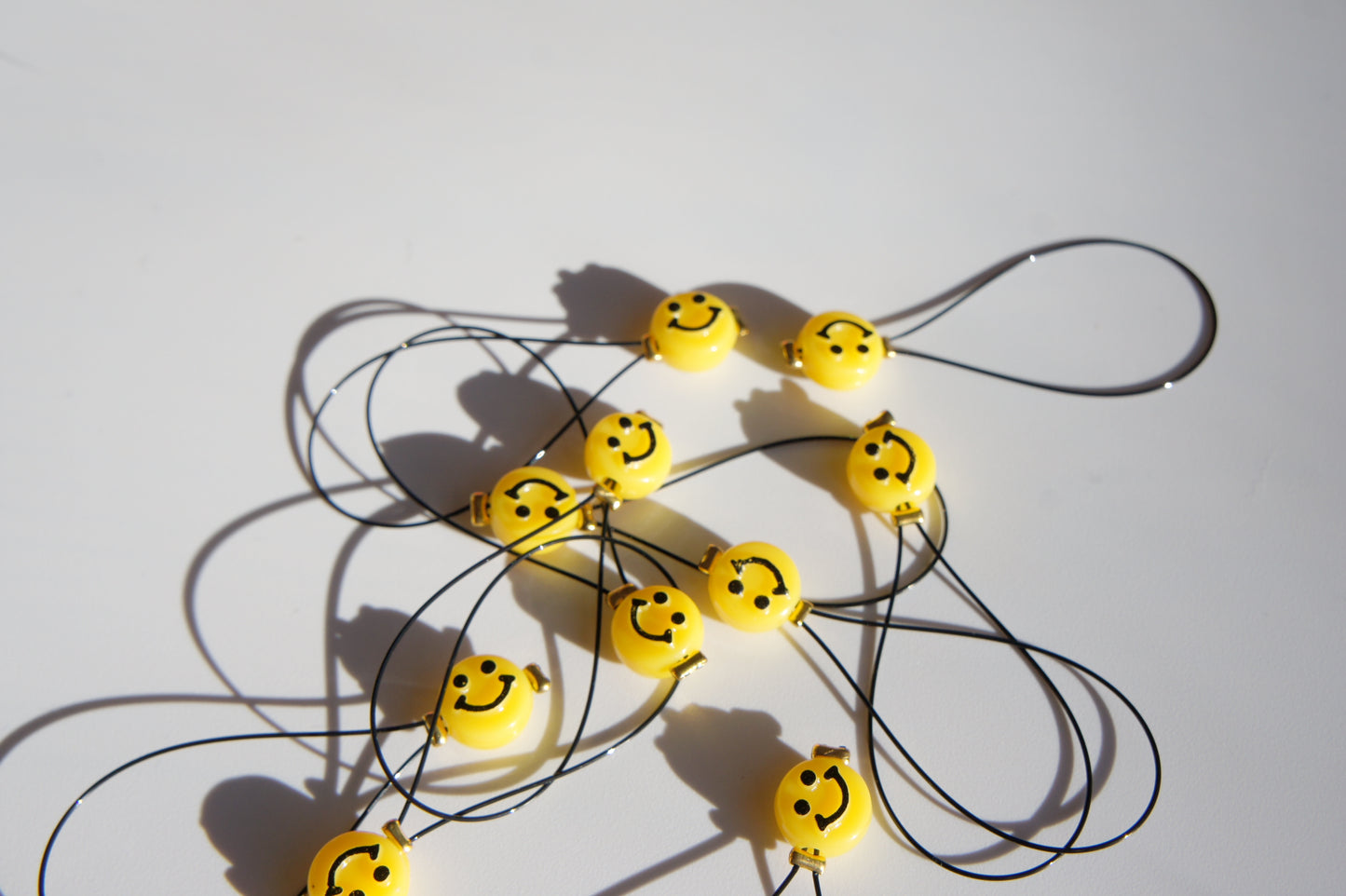 100% Handmade Stitch Markers - Heart/Smiley face/Star