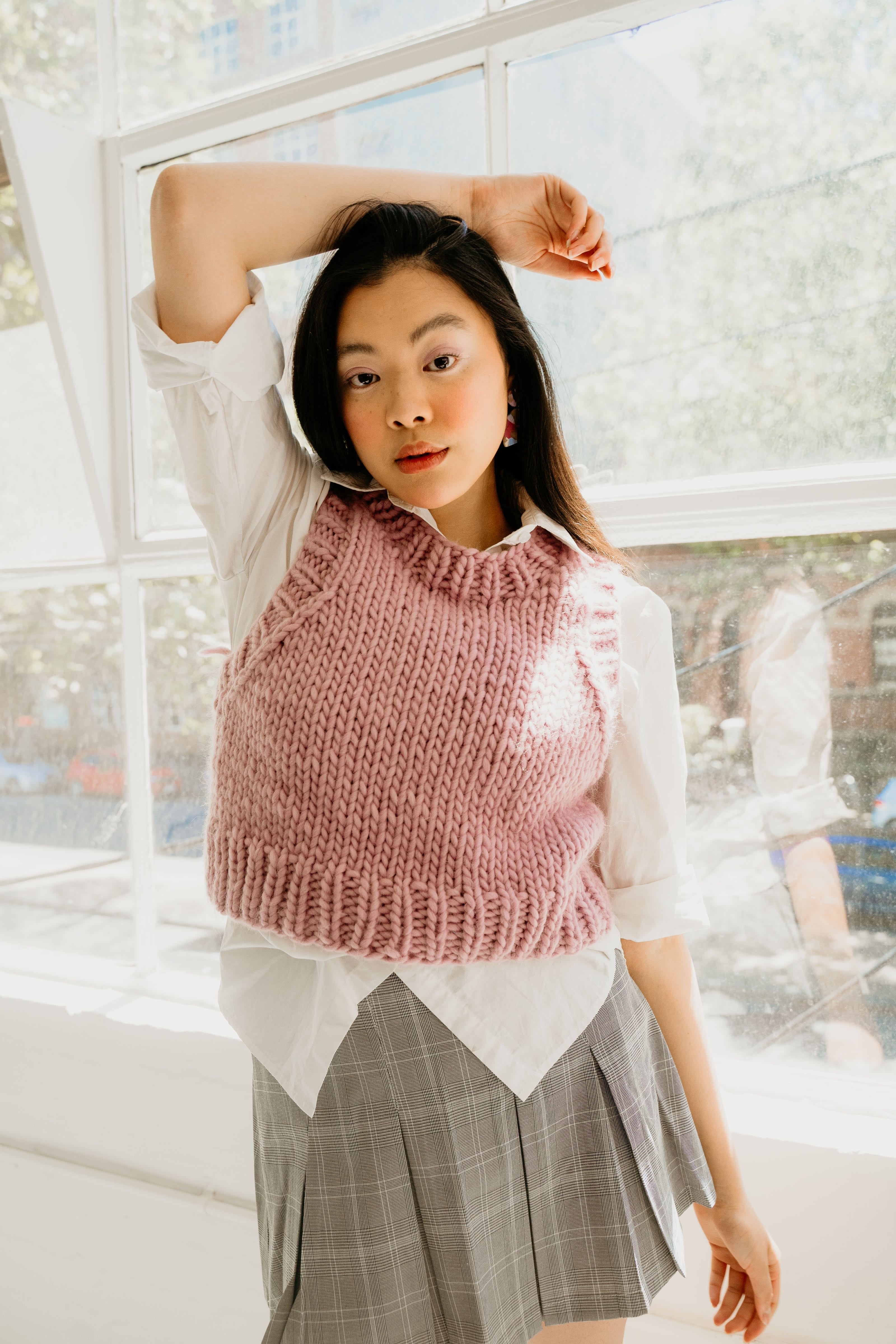 Classic Dad Vest Beginner Knit Kit