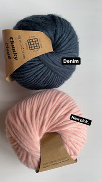 Chunky Cloud - Powdered Blush | Chunky Yarn | Super Bulky Merino Wool