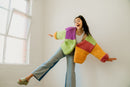 Rainbow Cardigan Beginner Knit Kit
