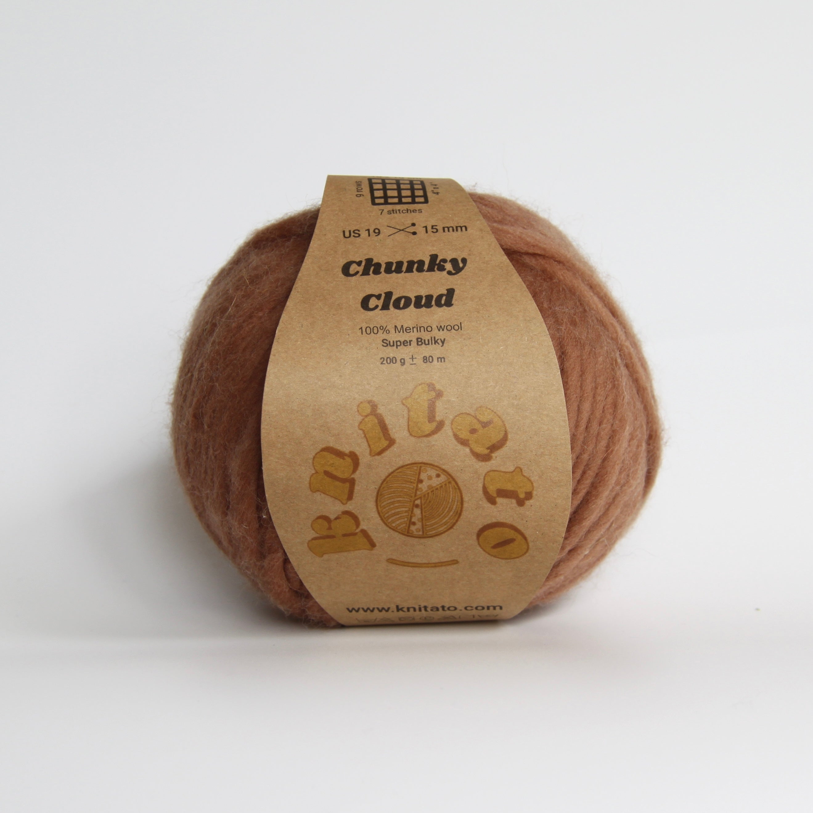 Chunky Cloud - Chocolate Milkshake | Chunky Yarn | Super Bulky Merino Wool
