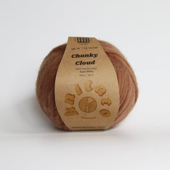 Chunky Cloud - Chocolate Milkshake | Chunky Yarn | Super Bulky Merino Wool
