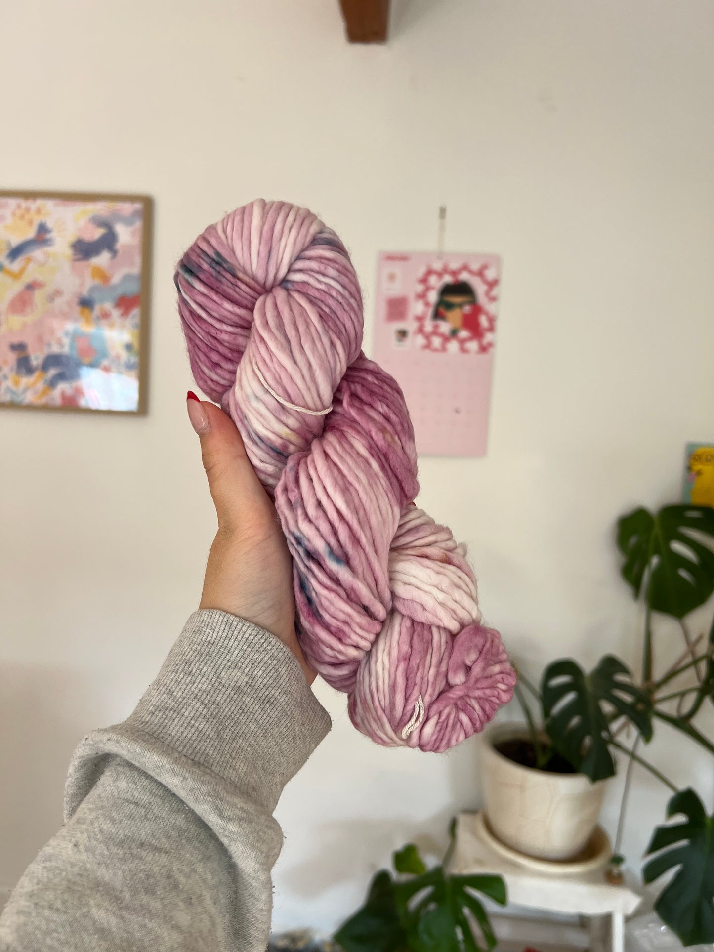 Bulky Merino Wool - Rose Garden | Hand Dyed Yarn